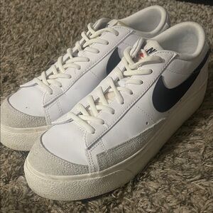 Nike White and Black Athletic Shoes